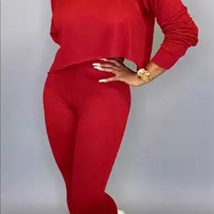 2 piece pants lounge set